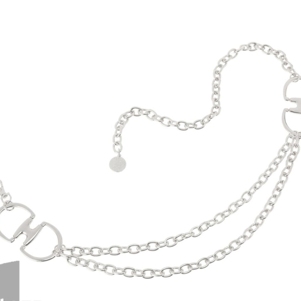 Vince Camuto Silver Chain Belt - Silver - Plus 2x/ 3x